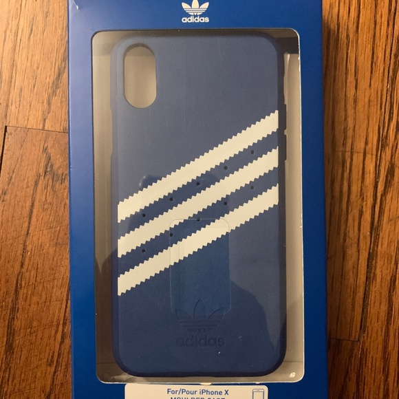 NEW Adidas Originals Moulded Case for iPhone X Blu - Picture 1 of 6